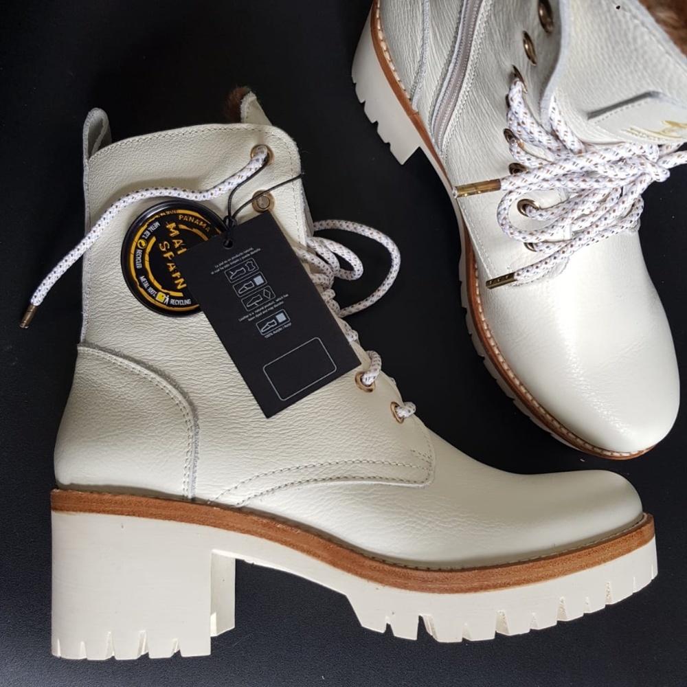 Waterproof Fur lined leather combat boots NEW - Picture 11 of 15